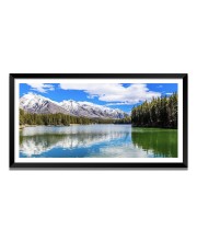 Nature Landscape Floating Frame Scenery Digital Print - (I5870) - 24x48 inch Modern Nature Wall Art for Living Room, Bedroom, Office, Hotels, Drawing Room