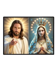 Esus Christ - Blessed Virgin Mary Laminated Photo - 11x13 Inches, Divine Blessings For Home & Office And Temple Decoration (F16434)