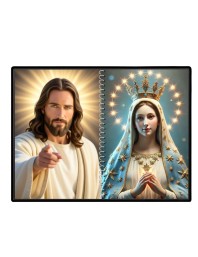 Esus Christ - Blessed Virgin Mary Laminated Photo - 9x11 Inches, Divine Blessings For Home & Office And Temple Decoration (F16434)