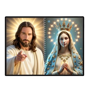 Esus Christ - Blessed Virgin Mary Laminated Photo - 9x11 Inches, Divine Blessings For Home & Office And Temple Decoration (F16434)