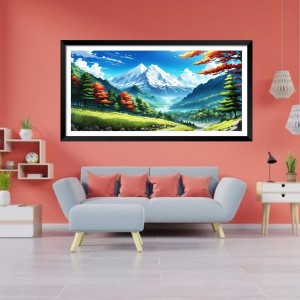 Nature Landscape Floating Frame Scenery Digital Print - (I5671) - 18x36 inch Modern Nature Wall Art for Living Room, Bedroom, Office, Hotels, Drawing Room Nature Landscape Floating Frame Scenery Digital Print - (I5671) - 18x36 inch Modern Nature Wall Art for Living Room, Bedroom, Office, Hotels, Drawing Room