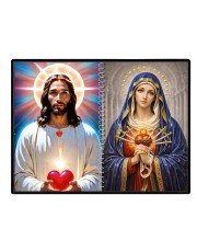 Jesus Christ - Our Lady Of Sorrows Laminated Photo - 11x13 Inches, Divine Blessings For Home & Office And Temple Decoration (F16347)