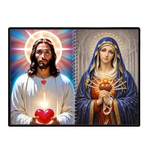 Jesus Christ - Our Lady Of Sorrows Laminated Photo - 7x9 Inches, Divine Blessings For Home & Office And Temple Decoration (F16347)