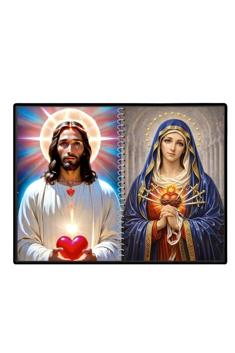 Jesus Christ - Our Lady Of Sorrows Laminated Photo - 13x15 Inches, Divine Blessings For Home & Office And Temple Decoration (F16347)