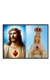 Jesus Christ - Our Lady Of Rosary Laminated Photo - 11x13 Inches, Divine Blessings For Home & Office And Temple Decoration (F16380)