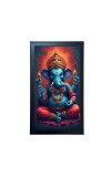 Hitech Sales Lord Ganeshji, Ganpati Bappa Murti Religious Art Photo Frame – Acrylic Wall Decor for Home, Office & Temple (39.5 x 24.3 cm)