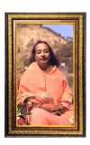 Paramahamsa Yogananda Digital Golden Balck Color Photo Frame | Hindu Religious Wall Decor | 10x16 Inches - Inspirational Wall Art For Office, Home Decor - Ideal Spiritual Gift (F16624)