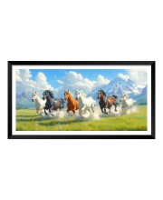 Nature Landscape Floating Frame Scenery Digital Print - (I5917) - 12x24 inch Modern Nature Wall Art for Living Room, Bedroom, Office, Hotels, Drawing Room