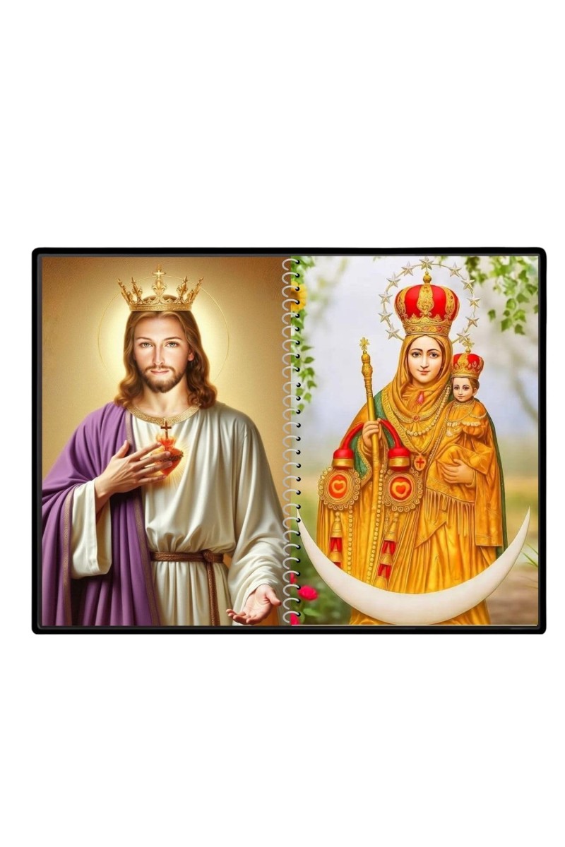 Jesus Christ - Our Lady Of Good Health Laminated Photo - 11x13 Inches, Divine Blessings For Home & Office And Temple Decoration (F16358)