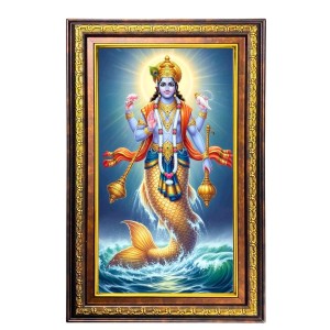 Lord Vishnu Digital Golden Balck Color Photo Frame | Hindu Religious Wall Decor | 12x18 Inches - Inspirational Wall Art For Office, Home Decor - Ideal Spiritual Gift (F16860) Lord Vishnu Digital Golden Balck Color Photo Frame | Hindu Religious Wall Decor | 12x18 Inches - Inspirational Wall Art For Office, Home Decor - Ideal Spiritual Gift (F16860)