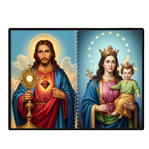 Jesus Christ - Mother Mary Laminated Photo - 11x13 Inches, Divine Blessings For Home & Office And Temple Decoration (F16415) Jesus Christ - Mother Mary Laminated Photo - 11x13 Inches, Divine Blessings For Home & Office And Temple Decoration (F16415)