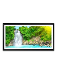 Nature Landscape Floating Frame Scenery Digital Print - (I5823) - 24x48 inch Modern Nature Wall Art for Living Room, Bedroom, Office, Hotels, Drawing Room