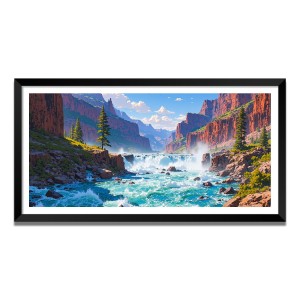 Nature Landscape Floating Frame Scenery Digital Print - (I5824) - 12x24 inch Modern Nature Wall Art for Living Room, Bedroom, Office, Hotels, Drawing Room Nature Landscape Floating Frame Scenery Digital Print - (I5824) - 12x24 inch Modern Nature Wall Art for Living Room, Bedroom, Office, Hotels, Drawing Room