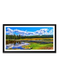 Nature Landscape Floating Frame Scenery Digital Print - (I5718) - 18x36 inch Modern Nature Wall Art for Living Room, Bedroom, Office, Hotels, Drawing Room