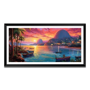 Nature Landscape Floating Frame Scenery Digital Print - (I5628) - 18x36 inch Modern Nature Wall Art for Living Room, Bedroom, Office, Hotels, Drawing Room Nature Landscape Floating Frame Scenery Digital Print - (I5628) - 18x36 inch Modern Nature Wall Art for Living Room, Bedroom, Office, Hotels, Drawing Room