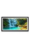 Nature Landscape Floating Frame Scenery Digital Print - (I5787) - 12x24 inch Modern Nature Wall Art for Living Room, Bedroom, Office, Hotels, Drawing Room