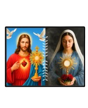 Jesus Christ - Our Lady Of Sorrows Laminated Photo - 11x13 Inches, Divine Blessings For Home & Office And Temple Decoration (F16301)