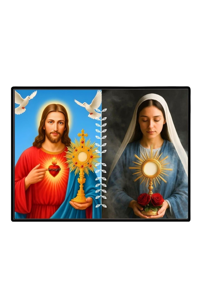 Jesus Christ - Our Lady Of Sorrows Laminated Photo - 11x13 Inches, Divine Blessings For Home & Office And Temple Decoration (F16301)