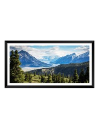 Nature Landscape Floating Frame Scenery Digital Print - (I5928) - 18x36 inch Modern Nature Wall Art for Living Room, Bedroom, Office, Hotels, Drawing Room