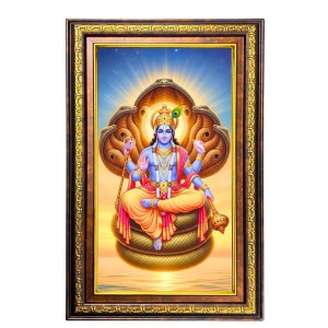 Lord Vishnu Digital Golden Balck Color Photo Frame | Hindu Religious Wall Decor | 18x24 Inches - Inspirational Wall Art For Office, Home Decor - Ideal Spiritual Gift (F16865) Lord Vishnu Digital Golden Balck Color Photo Frame | Hindu Religious Wall Decor | 18x24 Inches - Inspirational Wall Art For Office, Home Decor - Ideal Spiritual Gift (F16865)