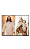 Jesus Lady Of FatimaLaminated Photo - 11x13 Inches, Divine Blessings For Home & Office And Temple Decoration (F16229)