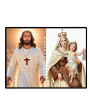 Jesus Lady Of FatimaLaminated Photo - 11x13 Inches, Divine Blessings For Home & Office And Temple Decoration (F16229)