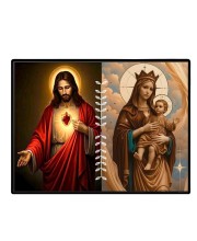 Jesus Lady Of FatimaLaminated Photo - 11x13 Inches, Divine Blessings For Home & Office And Temple Decoration (F16227)