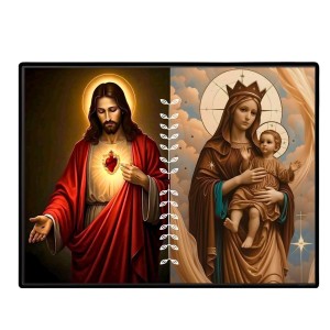 Jesus Lady Of FatimaLaminated Photo - 13x15 Inches, Divine Blessings For Home & Office And Temple Decoration (F16227) Jesus Lady Of FatimaLaminated Photo - 13x15 Inches, Divine Blessings For Home & Office And Temple Decoration (F16227)