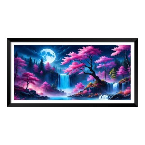 Nature Landscape Floating Frame Scenery Digital Print - (I5891) - 18x36 inch Modern Nature Wall Art for Living Room, Bedroom, Office, Hotels, Drawing Room Nature Landscape Floating Frame Scenery Digital Print - (I5891) - 18x36 inch Modern Nature Wall Art for Living Room, Bedroom, Office, Hotels, Drawing Room