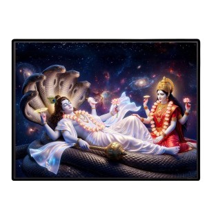 Lord Vishnu Laminated Photo - 7x9 Inches, Divine Blessings For Home & Office And Temple Decoration (F16095) Lord Vishnu Laminated Photo - 7x9 Inches, Divine Blessings For Home & Office And Temple Decoration (F16095)