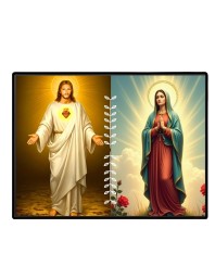 Jesus Christ - Immaculate Conception Laminated Photo - 7x9 Inches, Divine Blessings For Home & Office And Temple Decoration (F16274)