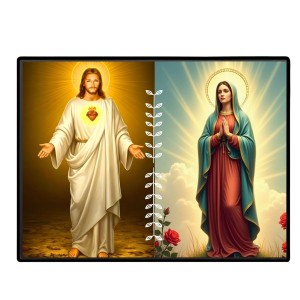 Jesus Christ - Immaculate Conception Laminated Photo - 7x9 Inches, Divine Blessings For Home & Office And Temple Decoration (F16274)