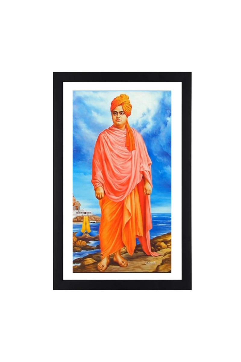 Swami Vivekananda Standing Photograph | Print | Ideal for Home or Office Decoration