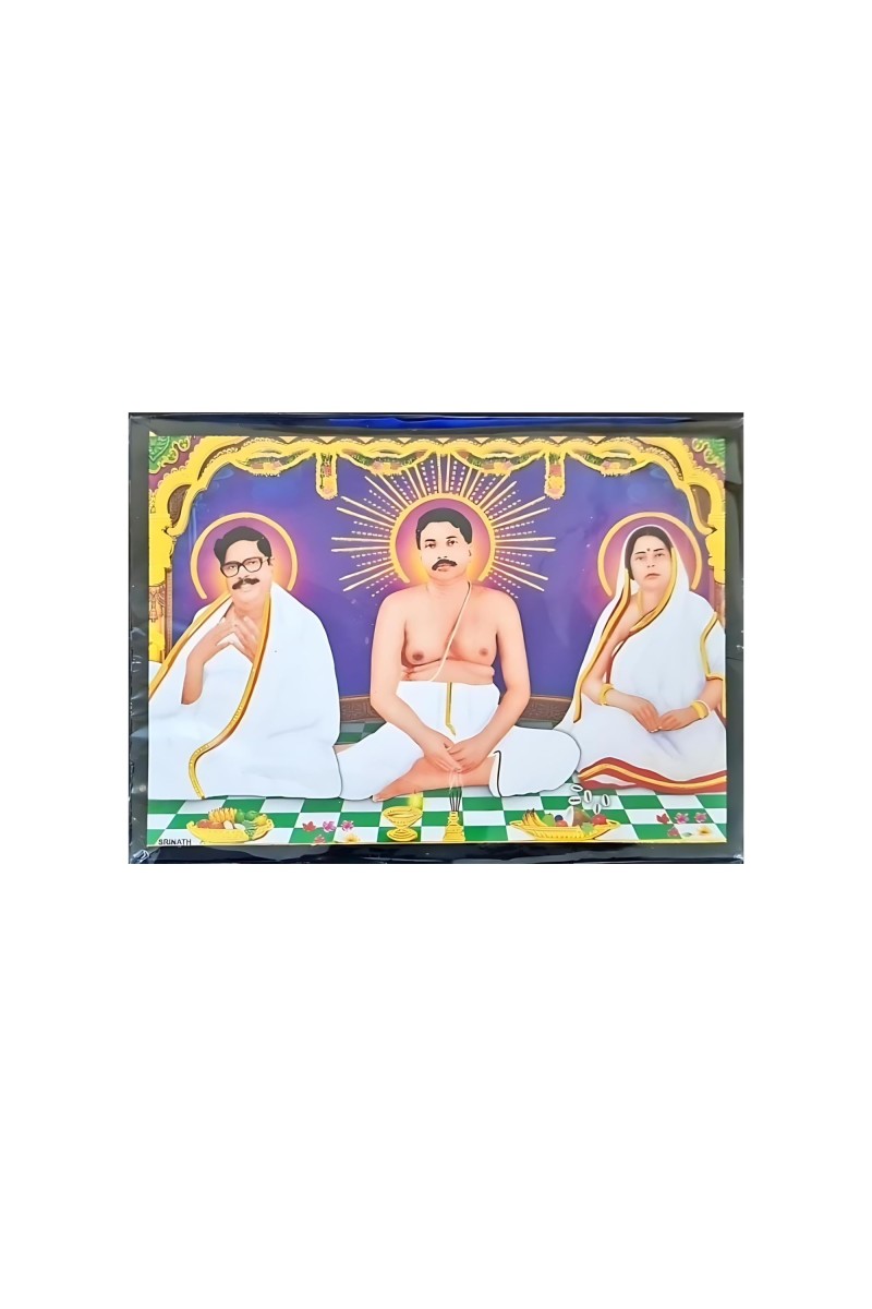 HiTechMart ANUKUL CH THAKUR PARIWAR (7X5 in) Wood Laminated Photo With Wall/Back Support Mount Religious Photo Frame Versatile Décor for Wall, Table, Ideal for Gifts, Puja, and Living Room Ambiance