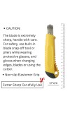 HitechSales 18mm Utility Knife Cutter, Heavy-Duty Retractable Box Cutter for Office, Home, Arts & Crafts, Compact Design with Extended Use (Pack of 2, Color May Vary)