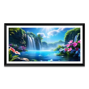 Nature Landscape Floating Frame Scenery Digital Print - (I5578) - 18x36 inch Modern Nature Wall Art for Living Room, Bedroom, Office, Hotels, Drawing Room Nature Landscape Floating Frame Scenery Digital Print - (I5578) - 18x36 inch Modern Nature Wall Art for Living Room, Bedroom, Office, Hotels, Drawing Room