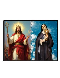 Immaculate Heart Of Mary Laminated Photo - 7x9 Inches, Divine Blessings For Home & Office And Temple Decoration (F16446)
