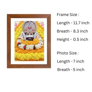 Colored Photo of Khatu Shyam Baba | Divine Shyam Baba Wall Art | Spiritual Decor for Home & Temple | Ideal for puja room