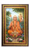 Adhi Shankarcharya Digital Golden Balck Color Photo Frame | Hindu Religious Wall Decor | 14x20 Inches - Inspirational Wall Art For Office, Home Decor - Ideal Spiritual Gift (F16938)