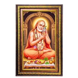 Raghavendra Swami Digital Golden Balck Color Photo Frame | Hindu Religious Wall Decor | 18x24 Inches - Inspirational Wall Art For Office, Home Decor - Ideal Spiritual Gift (F16782) Raghavendra Swami Digital Golden Balck Color Photo Frame | Hindu Religious Wall Decor | 18x24 Inches - Inspirational Wall Art For Office, Home Decor - Ideal Spiritual Gift (F16782)