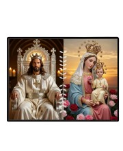 Jesus Lady Of FatimaLaminated Photo - 11x13 Inches, Divine Blessings For Home & Office And Temple Decoration (F16217)