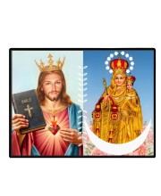Jesus Lady Of Velankanni Laminated Photo - 11x13 Inches, Divine Blessings For Home & Office And Temple Decoration (F16205)