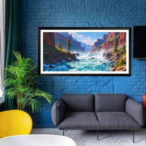 Nature Landscape Floating Frame Scenery Digital Print - (I5824) - 12x24 inch Modern Nature Wall Art for Living Room, Bedroom, Office, Hotels, Drawing Room Nature Landscape Floating Frame Scenery Digital Print - (I5824) - 12x24 inch Modern Nature Wall Art for Living Room, Bedroom, Office, Hotels, Drawing Room