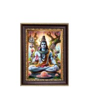 Sri Mahadeb Digital Print Photo 10.7x12.7 inches - Vibrant Religious Wall Art for Home or Office Decor.