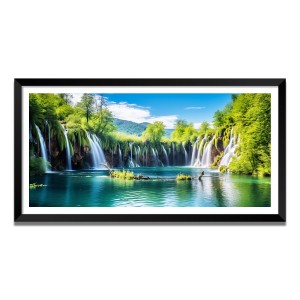 Nature Landscape Floating Frame Scenery Digital Print - (I5589) - 24x48 inch Modern Nature Wall Art for Living Room, Bedroom, Office, Hotels, Drawing Room Nature Landscape Floating Frame Scenery Digital Print - (I5589) - 24x48 inch Modern Nature Wall Art for Living Room, Bedroom, Office, Hotels, Drawing Room