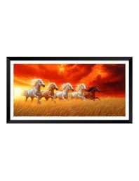 Nature Landscape Floating Frame Scenery Digital Print - (I5921) - 24x36 inch Modern Nature Wall Art for Living Room, Bedroom, Office, Hotels, Drawing Room
