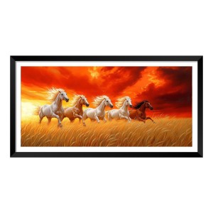 Nature Landscape Floating Frame Scenery Digital Print - (I5921) - 24x36 inch Modern Nature Wall Art for Living Room, Bedroom, Office, Hotels, Drawing Room