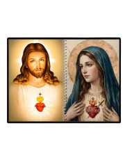 Jesus Christ - Virgin Mary Laminated Photo - 11x13 Inches, Divine Blessings For Home & Office And Temple Decoration (F16334)
