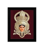 Maa Durga Colored Photo | Hindu Goddess Wall Art for Home & Temple Decoration|Divine Wall Art for Devotional Spaces | Hindu Goddess Artwork for Spiritual and Home Decoration