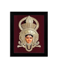 Maa Durga Colored Photo | Hindu Goddess Wall Art for Home & Temple Decoration|Divine Wall Art for Devotional Spaces | Hindu Goddess Artwork for Spiritual and Home Decoration